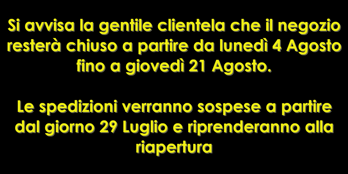 Chiusi per ferie