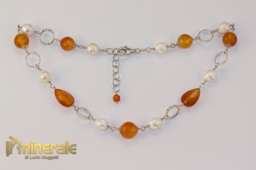 Ca007Ns3950-2b_gioielli_argento_collane_catene_pietra_dura_corniola_perle_coltivate