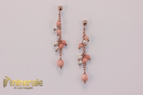 OR086Ns1650-2_gioielli_argento_minerali_pietre_dure_orecchini_pendenti_corallo_rosa_perle_coltivate